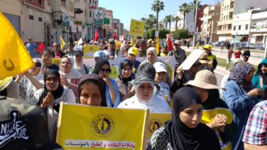 Photo of الكدش بالفقيه بن صالح تخلد فاتح ماي بمسيرة عمالية حاشدة وتطالب بعقد اجتماعي جديد